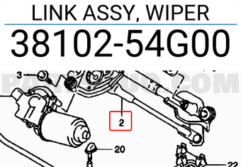 Suzuki 3810254G00 LINK ASSY, WIPER