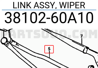 Suzuki 3810260A10 LINK ASSY, WIPER