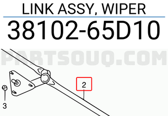 Suzuki 3810265D10 LINK ASSY, WIPER