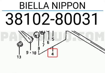 Suzuki 3810280031 BIELLA NIPPON