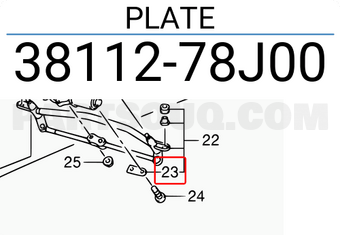 Suzuki 3811278J00 PLATE