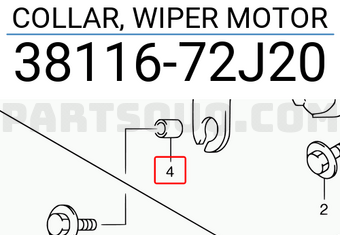 Suzuki 3811672J20 COLLAR, WIPER MOTOR