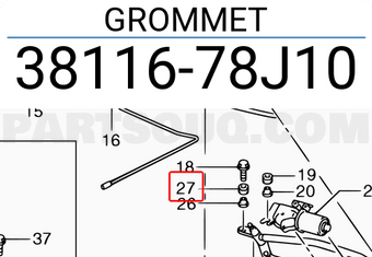 Suzuki 3811678J10 GROMMET