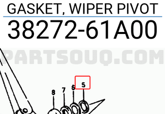 Suzuki 3827261A00 GASKET, WIPER PIVOT