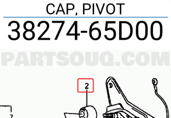 Suzuki 3827465D00 CAP, PIVOT