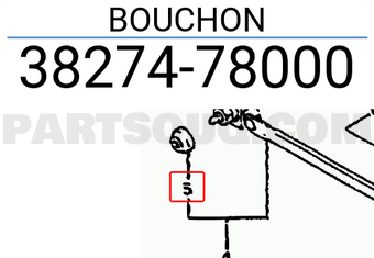Suzuki 3827478000 BOUCHON