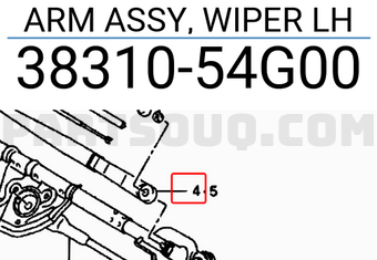 Suzuki 3831054G00 ARM ASSY, WIPER LH