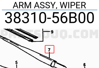 Suzuki 3831056B00 ARM ASSY, WIPER