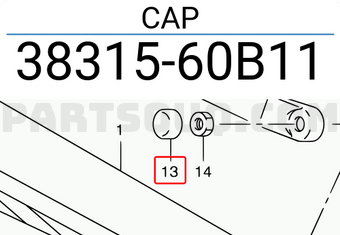 Suzuki 3831560B11 CAP