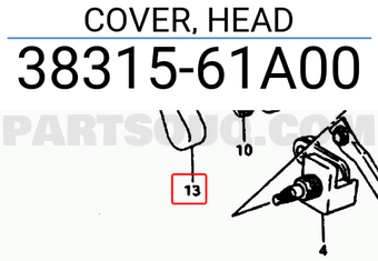 Suzuki 3831561A00 COVER, HEAD