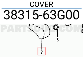 Suzuki 3831563G00 COVER