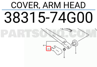 Suzuki 3831574G00 COVER, ARM HEAD