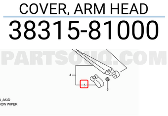 Suzuki 3831581000 COVER, ARM HEAD