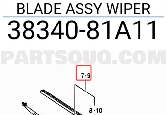 Suzuki 3834081A11 BLADE ASSY WIPER