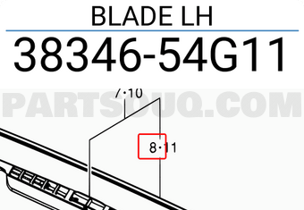 Suzuki 3834654G11 BLADE LH