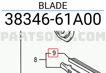 Suzuki 3834661A00 BLADE