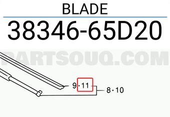 Suzuki 3834665D20 BLADE