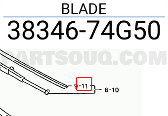 Suzuki 3834674G50 BLADE