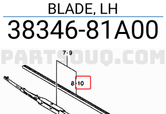 Suzuki 3834681A00 BLADE, LH