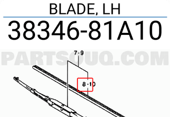 Suzuki 3834681A10 BLADE, LH