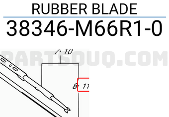Suzuki 38346M66R10 RUBBER BLADE