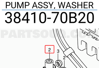 Suzuki 3841070B20 PUMP ASSY, WASHER
