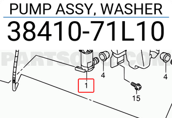 Suzuki 3841071L10 PUMP ASSY, WASHER