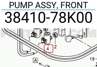 Suzuki 3841078K00 PUMP ASSY, FRONT