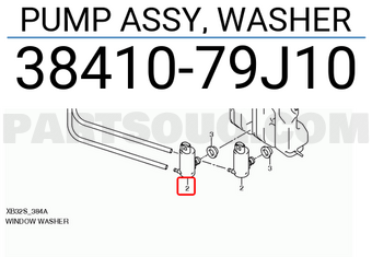 Suzuki 3841079J10 PUMP ASSY, WASHER