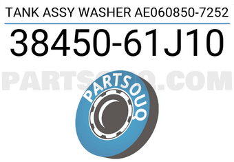 Suzuki 3845061J10 TANK ASSY WASHER AE060850-7252