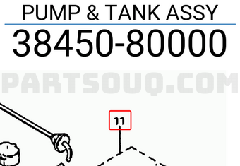 Suzuki 3845080000 PUMP & TANK ASSY