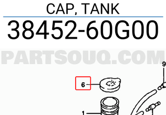 Suzuki 3845260G00 CAP, TANK