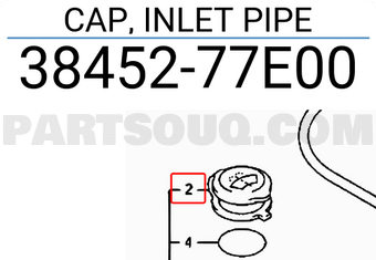 Suzuki 3845277E00 CAP, INLET PIPE