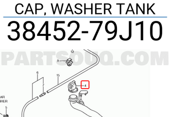 Suzuki 3845279J10 CAP, WASHER TANK