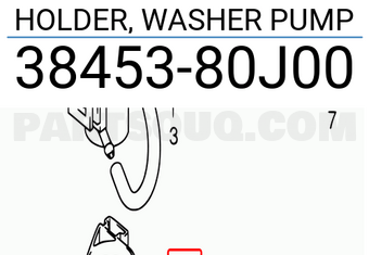 Suzuki 3845380J00 HOLDER, WASHER PUMP