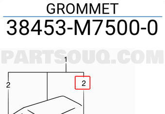 Suzuki 38453M75000 GROMMET