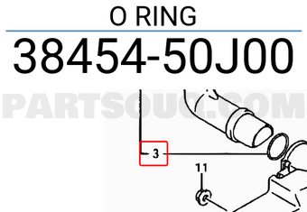 Suzuki 3845450J00 O RING