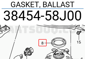 Suzuki 3845458J00 GASKET, BALLAST