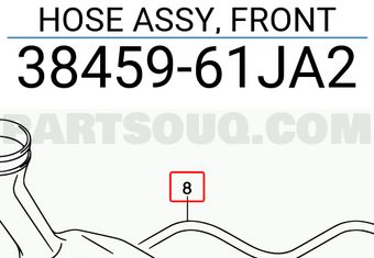 Suzuki 3845961JA2 HOSE ASSY, FRONT