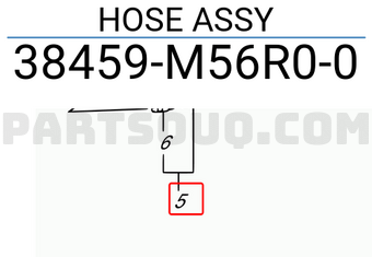 Suzuki 38459M56R00 HOSE ASSY