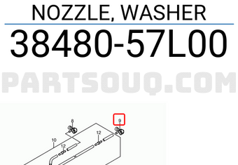 Suzuki 3848057L00 NOZZLE, WASHER