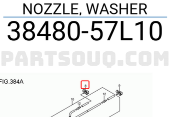 Suzuki 3848057L10 NOZZLE, WASHER