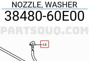 Suzuki 3848060E00 NOZZLE, WASHER