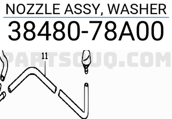 Suzuki 3848078A00 NOZZLE ASSY, WASHER
