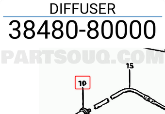 Suzuki 3848080000 DIFFUSER