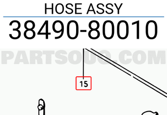 Suzuki 3849080010 HOSE ASSY