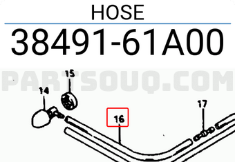 Suzuki 3849161A00 HOSE