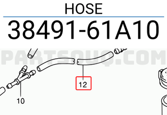Suzuki 3849161A10 HOSE