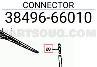 Suzuki 3849666010 CONNECTOR