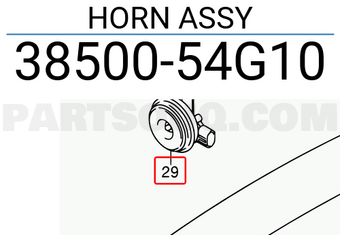 Suzuki 3850054G10 HORN ASSY